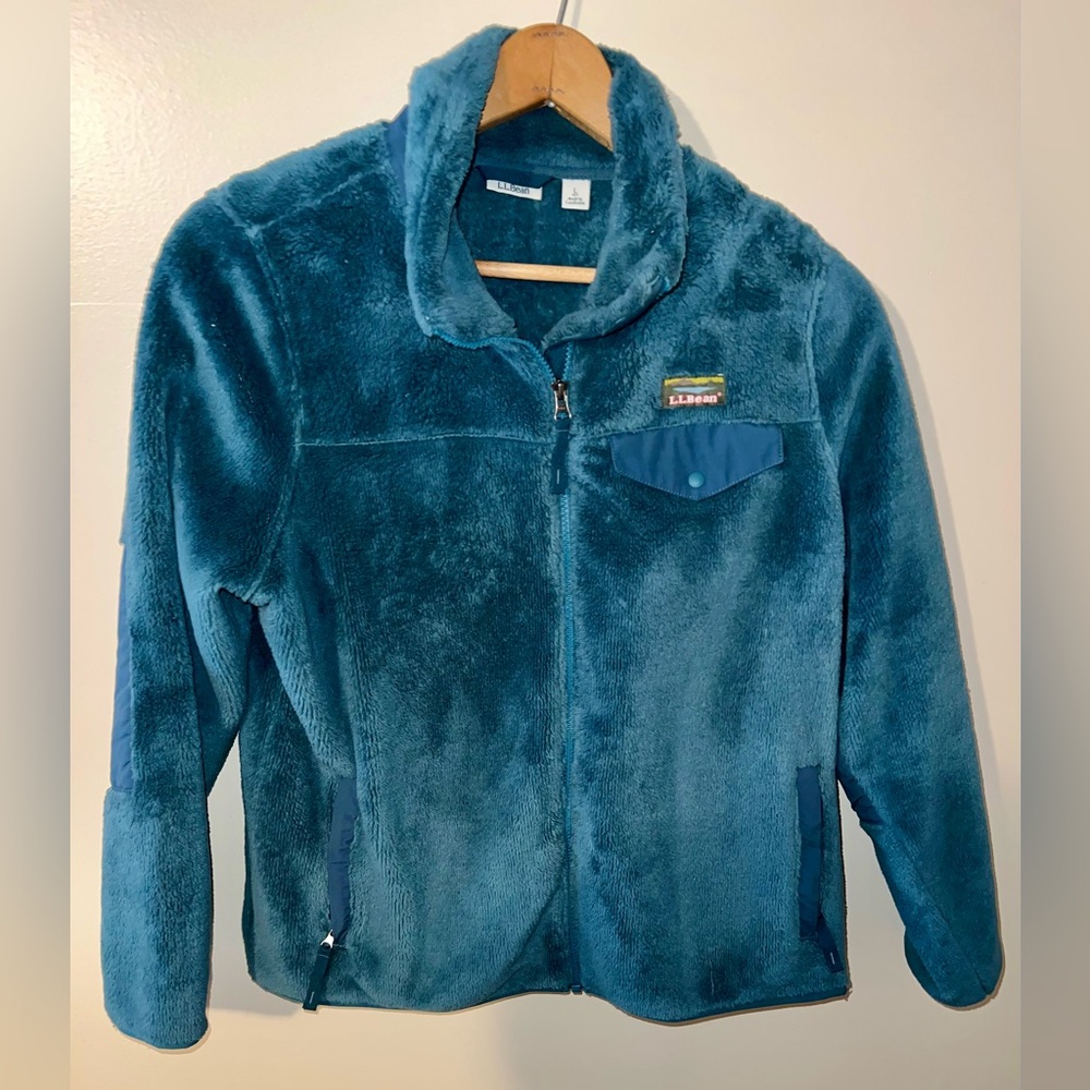 Blue L.L. Bean Zip-up Jacket